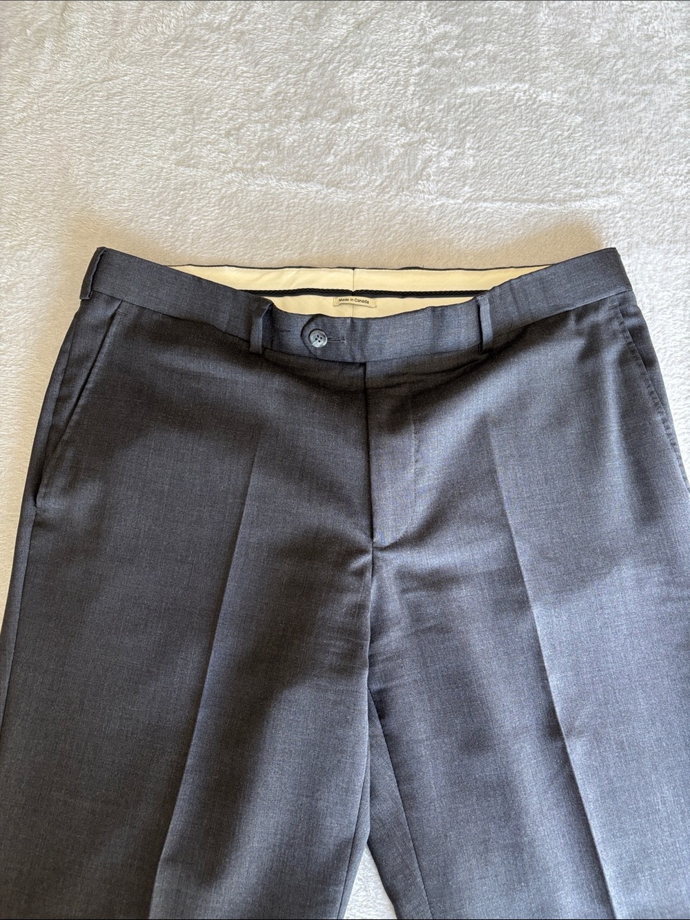 Coppley 1883 Dean Gray 100% Wool Flat Front Dress Pants Men’s 36R EUC